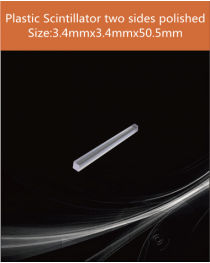 Plastic scintillator material, equivalent Eljen EJ 200 or Saint gobain BC 408  scintillator,3.4x3.4x50.5mm 